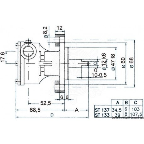 Pompe Nauco ST137 bouche 3/8"