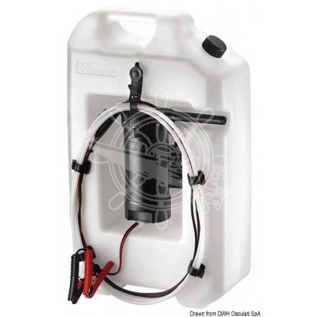 Kit de vidange d'huile 12 V avec réservoir