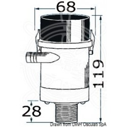 Pompe aératrice p. viviers evacuation interne