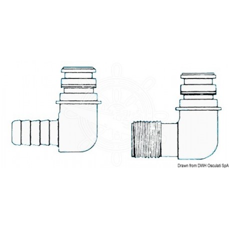 Raccord de rechange p. pompes Flojet embout 1/2"
