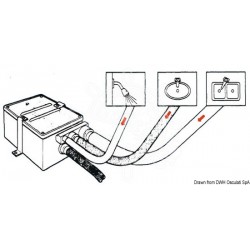 Collecteur eaux usées avec pompe Attwood 12V 41l/m