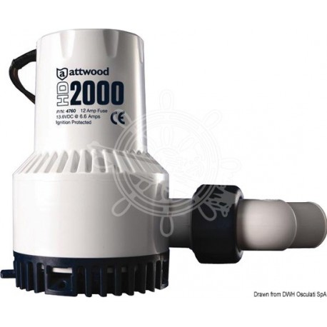 Pompe de fond de cale Attwood Heavy Duty 24 V 3,5 A