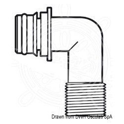 Europump raccord express gachette 90° 1/2" fileté