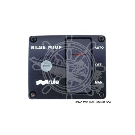 Interrupteur Rule DeLux p. pompes de cale 24 V