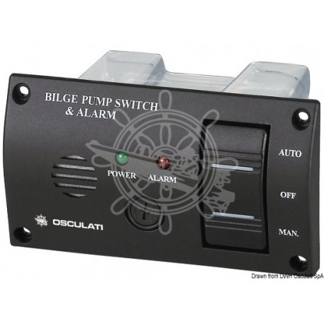 Tableau de commande ON-OFF-ON p. pompe de cale