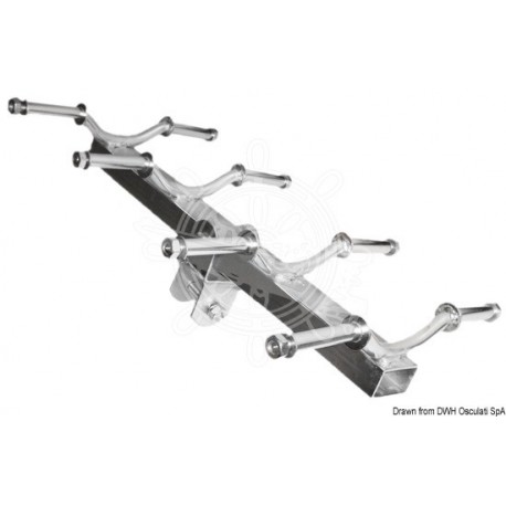Etrier roue latérale rehaussé 8 roues 40 mm