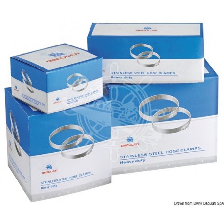 Collier de serrage AISI 316 12 x 16-25 mm