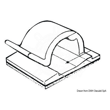 Collier autocollant en nylon 5 x 5 mm