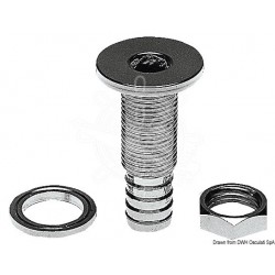 Dalot avec raccord laiton chromé 22,5 mm