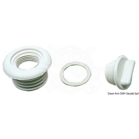 Nable de vidange nylon noir