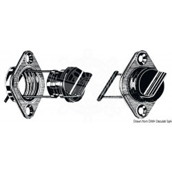 Nable laiton chromé 35 mm