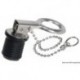Bouchon nable inox avec chaîne 22 mm