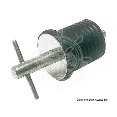 Bouchon nable inox avec joint néoprène 22 mm