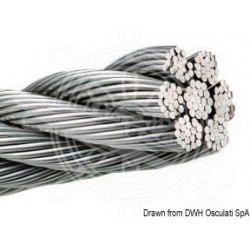 Câble inox AISI 316 133 fils 7 mm