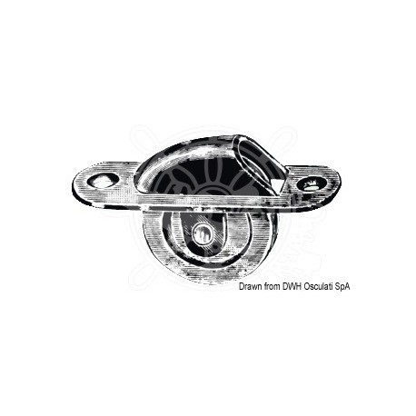 Poulie pour sortie de câble 60 mm