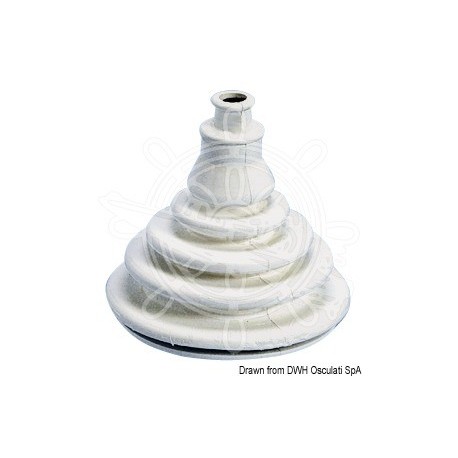 Soufflet passe-câbles en caoutchouc blanc