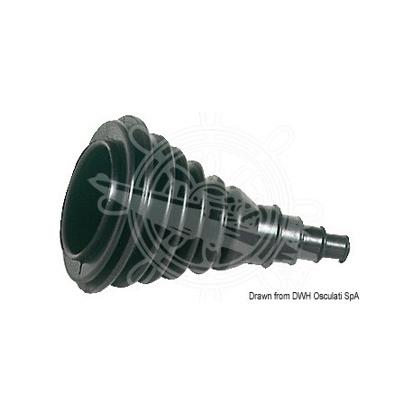 Soufflet passe-câbles noir maxi