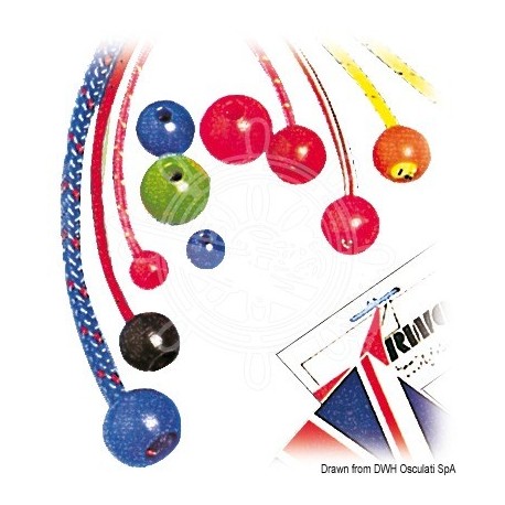 Boule Stopper nylon trou Ø 4 mm blanc