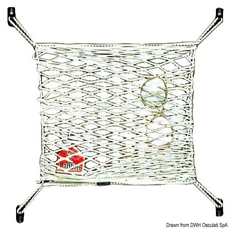 Filet élastique en nylon porte-objets 300 x 200 mm