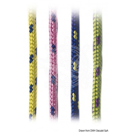 Tresse polypropylène couleurs vives vert 3 mm