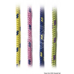 Tresse polypropylène couleurs vives jaune 5 mm