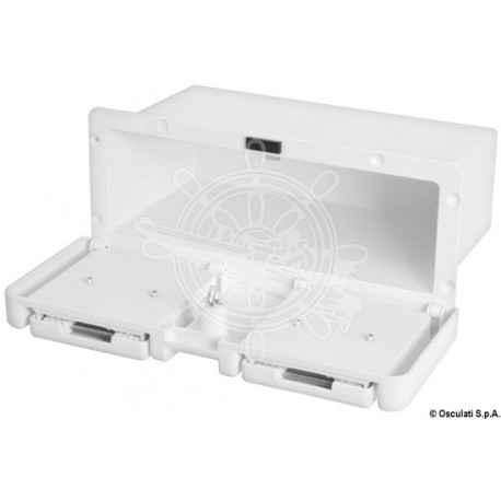 Niche porte-objects avec porte-verre