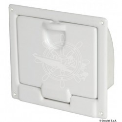 Coqueron ABS blanc poli 220 x 195 x 70 mm