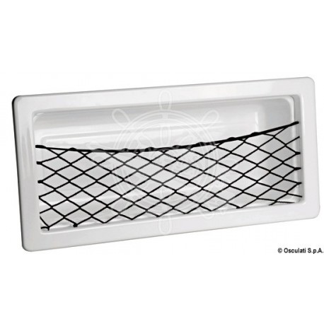 Poche latérale ABS blanc filet 540 x 244 x 120 mm