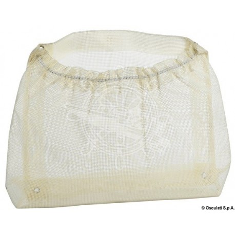 Poche fourre-tout toile voile blanche 300 x 520 mm