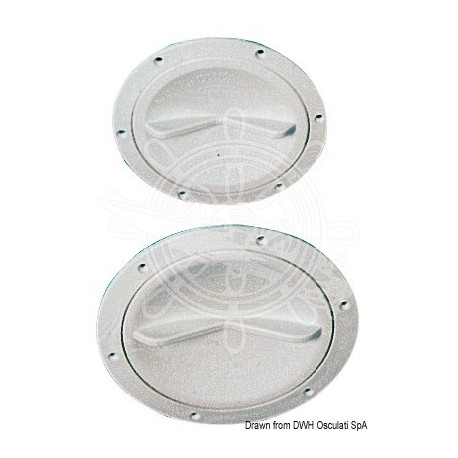 Bouchon inspection blanc ouverture facile 152 mm
