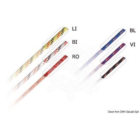 Tresse bleue Marlow Excel Racing 4 mm