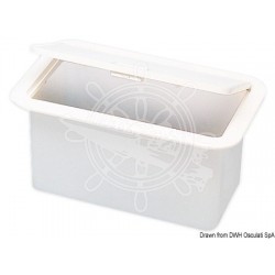 Caisson blanc avec porte 280 x 180 mm façade C