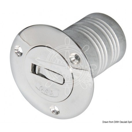 Bouchon laiton chromé Neutre 38 mm