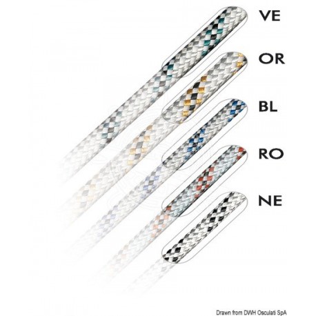 Bout Marlow Marlowbraid rouge avec témoin 12 mm