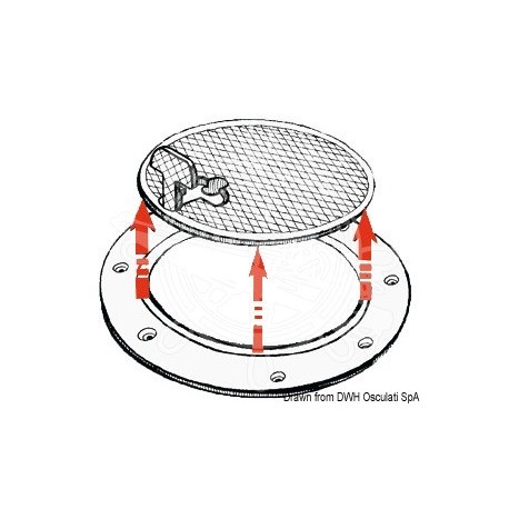 Trappe inspection avec couvercle blanc 315 x 270mm