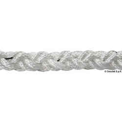 Tresse Square Line blanc 24 mm