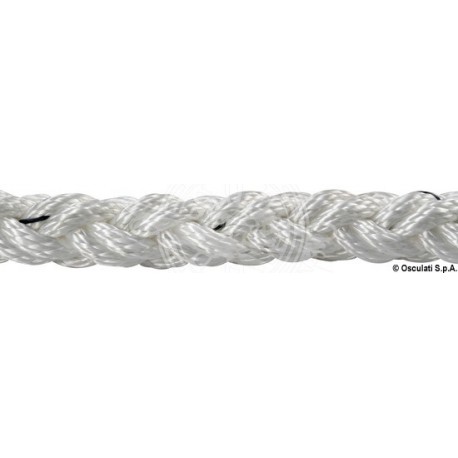 Tresse Square Line blanc 24 mm