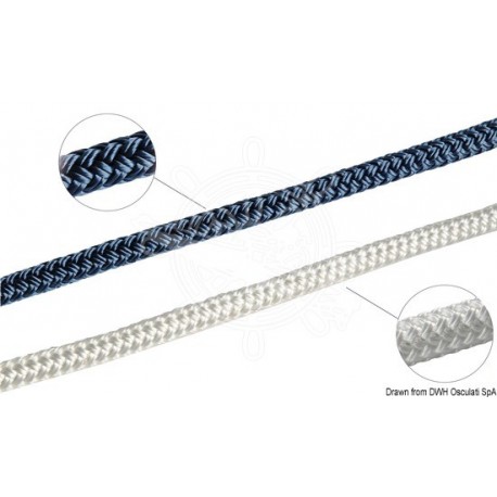 Double tresse noire 16 mm