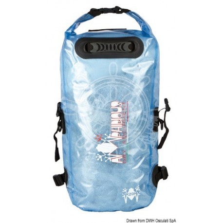 Sac à dos Amphibious Kikker bleu ciel transparent