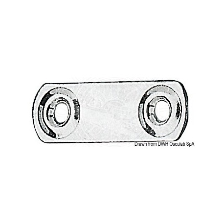 Platine pour fixer sangles 40 x 40 mm