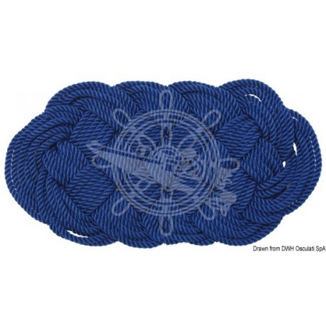 Paillasson nylon bleu 47 x 23 cm