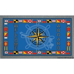 Paillasson antidérap. Format 40x68cm Rose de vents