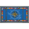 Paillasson antidérap. Format 40x68cm Rose de vents