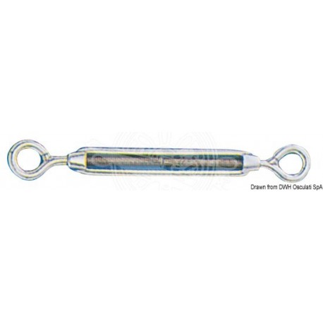 Ridoir à double oeillet AISI 316 4 mm