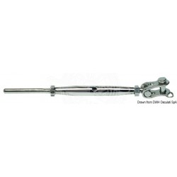 Ridoir avec chapes articulée AISI 316 8 mm