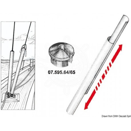 Gaines pour haubans 60 mm x 2 m