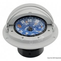 Compas 3" RIVIERA avec dôme rose bleu/boîtier gris