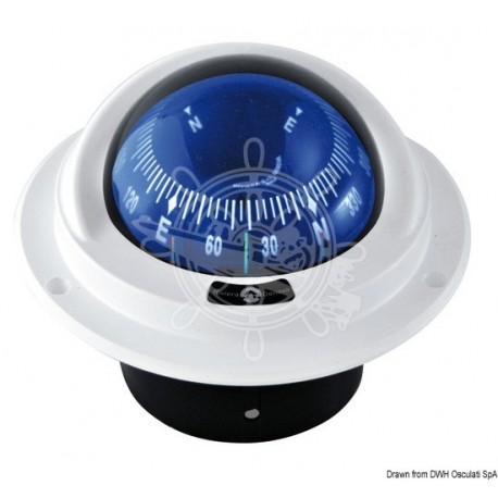 Compas compacte IDRA à encastrer rose bleue front