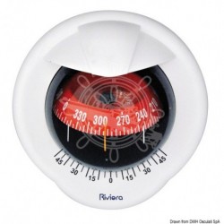Compas 4" blanc/rouge RIVIERA Pegasus