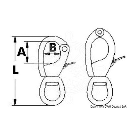 Mousqueton Norseman dimension 1 L